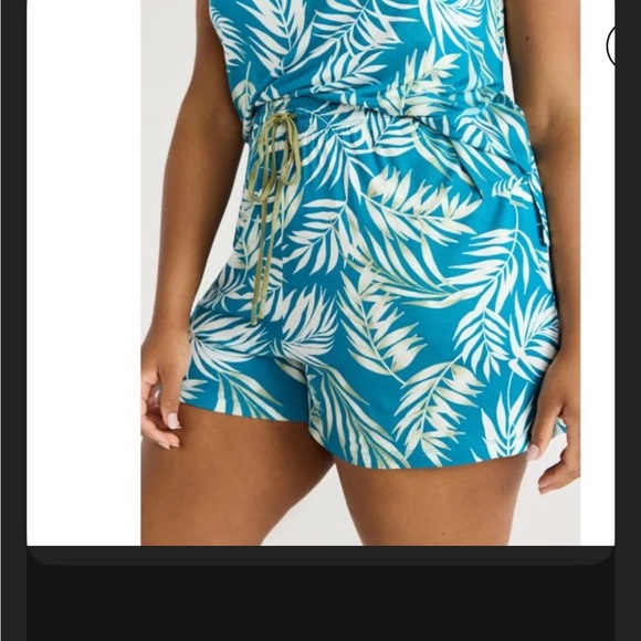 joyspun Other - NWT 2X sleep shorts blue floral with pockets SLP35